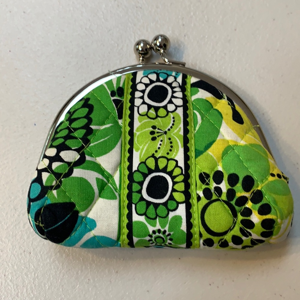 👛 Vera Bradley Wallet Change Purse Good Used Condition Black Blue Green